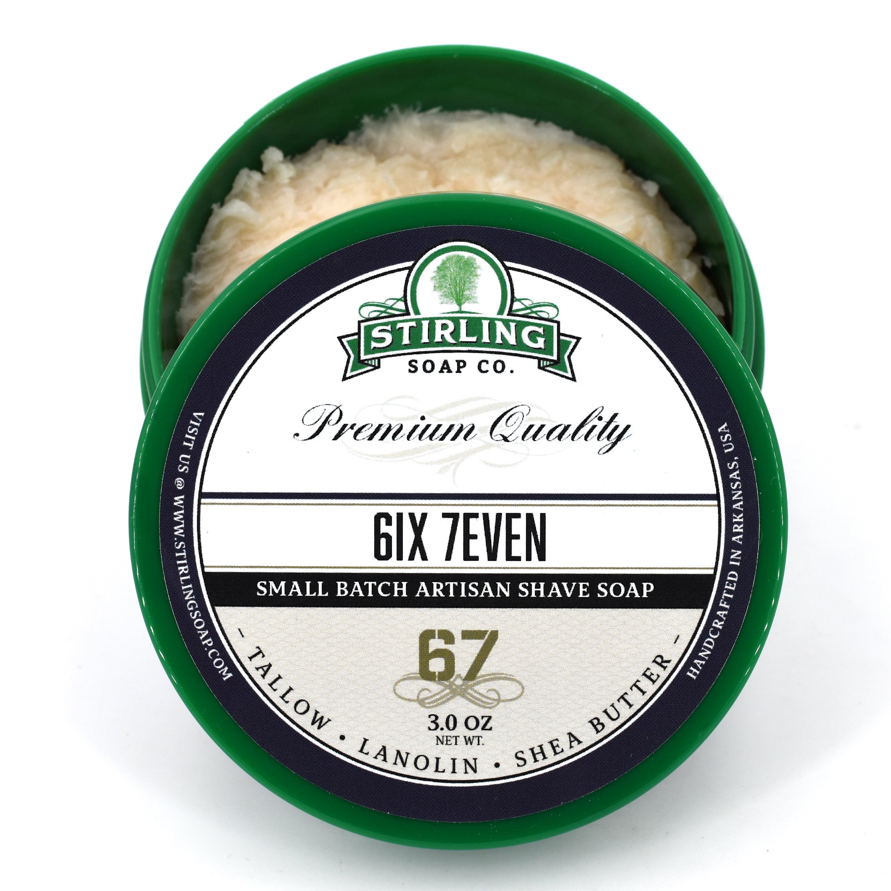 6ix 7even - Shave Soap (3oz) – Stirling Soap Company