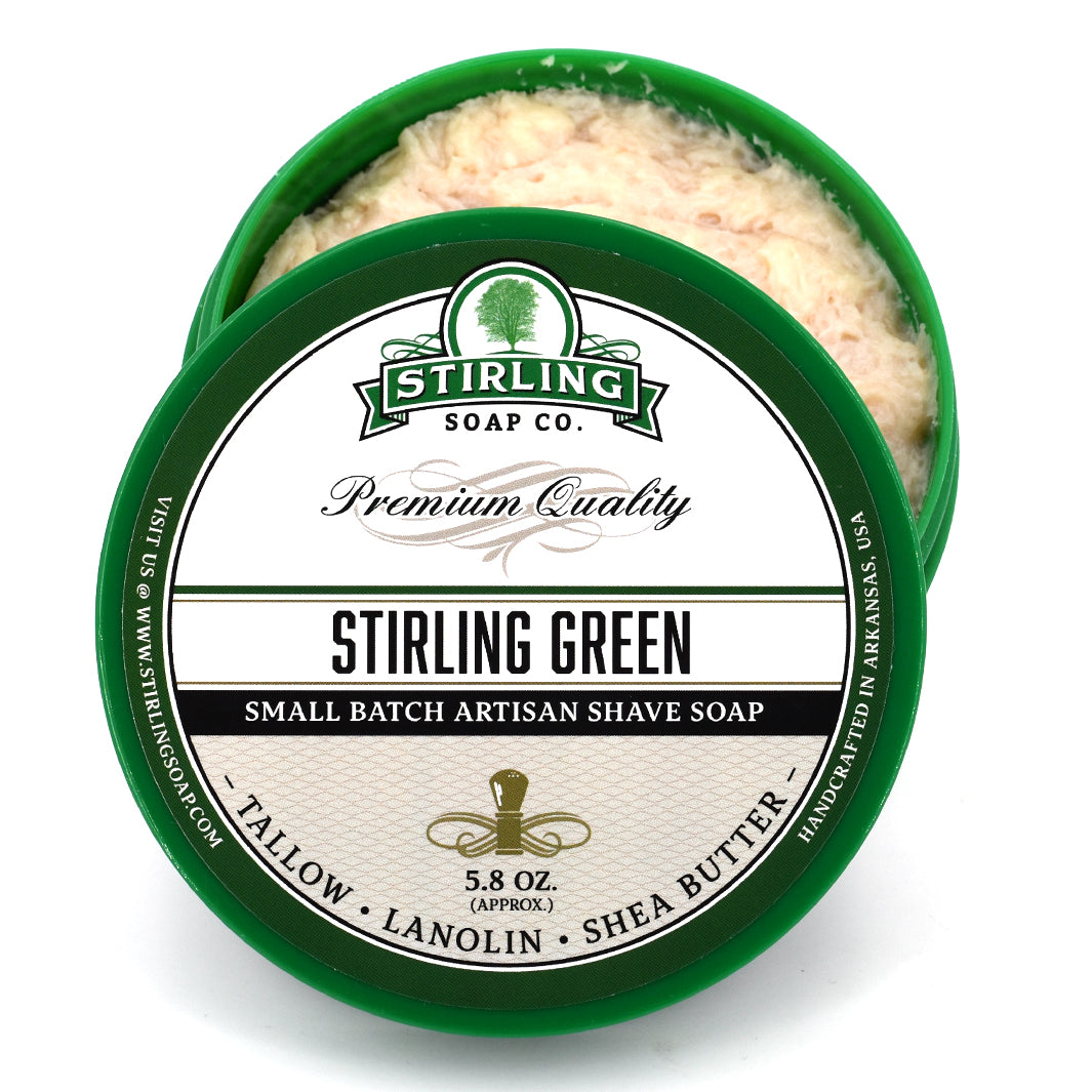 Stirling Green Shave Soap Stirling Soap Company