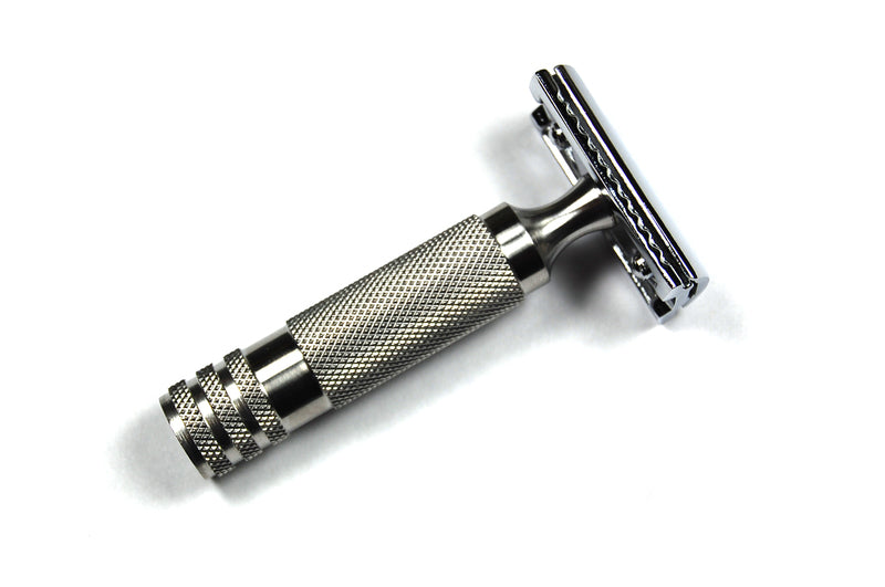 Stainless Steel Handle DE Razor (DE3P2S) – Stirling Soap Company