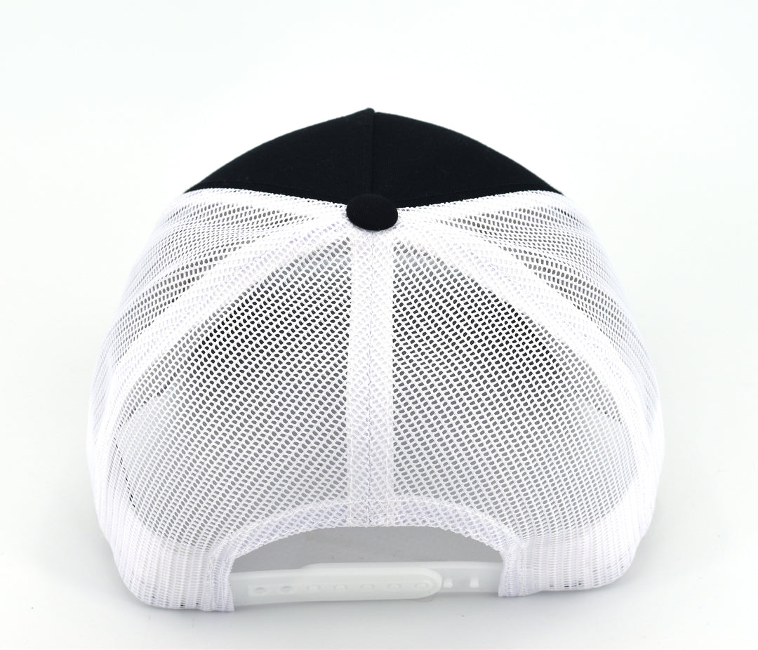 Yupoong Classics Trucker Snapback Hat - Black/White