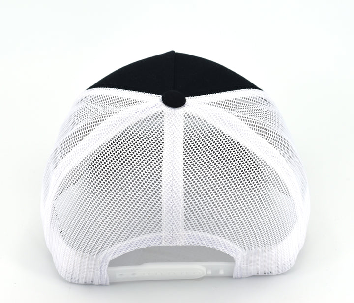 Yupoong Classics Trucker Snapback Hat - Black/White