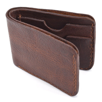 Bi-Fold Wallet (Brown Threading)