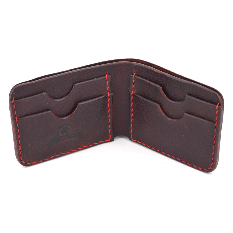 Bi-Fold Wallet (Red Threading)