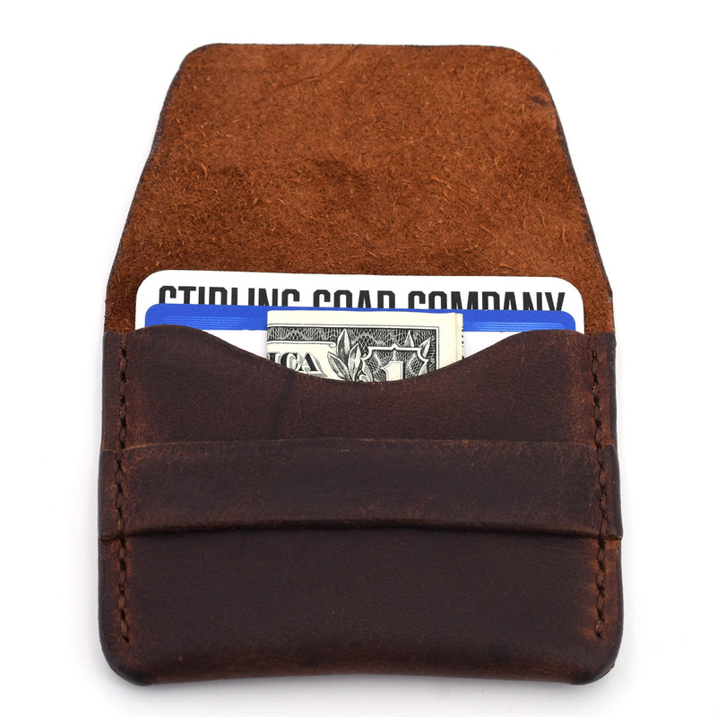 Flap Wallet (Brown Threading)
