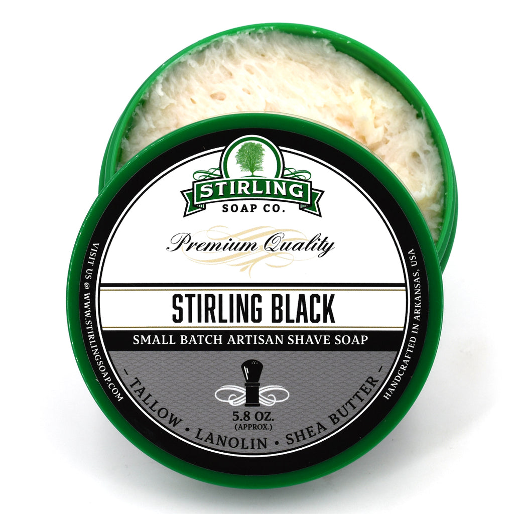Stirling Black - Shave Soap – Stirling Soap Company