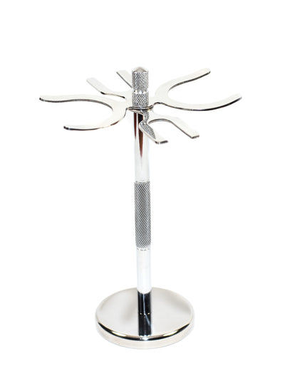 4-Slot Stainless Razor & Brush Stand