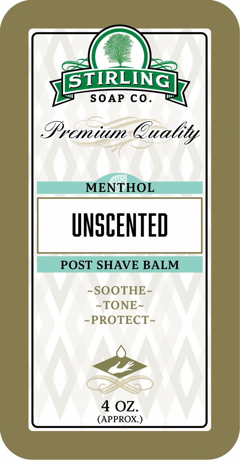 Unscented with Menthol - Post-Shave Balm