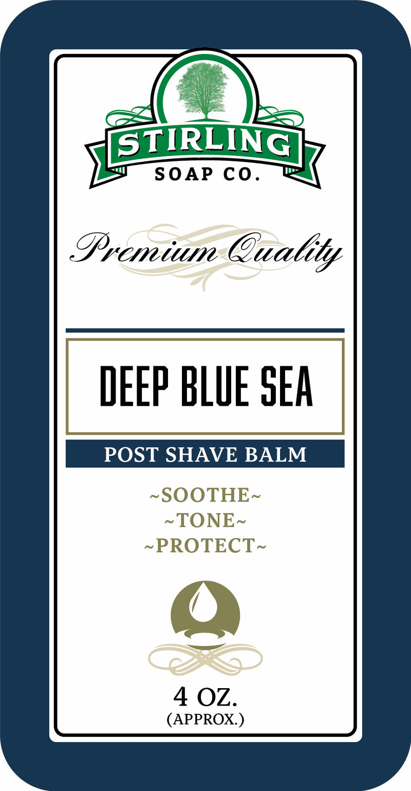 Deep Blue Sea - Post-Shave Balm – Stirling Soap Company