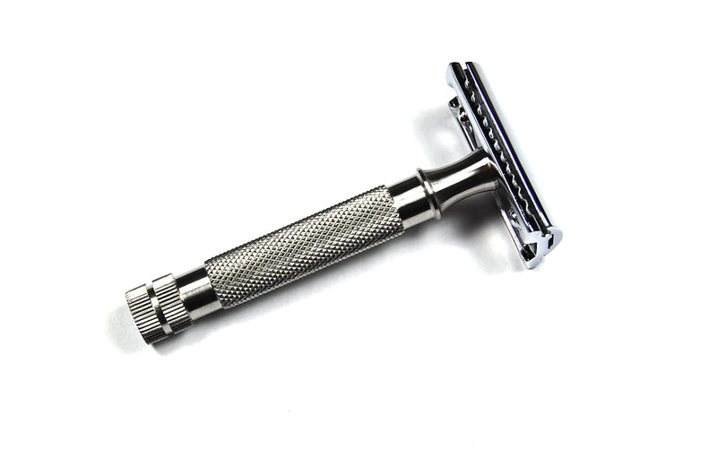 Stainless Steel Handle DE Razor (DE3P1S) – Stirling Soap Company