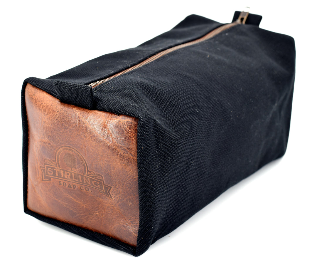 Water-Resistant Canvas/Premium Leather Dopp Kit – Stirling Soap