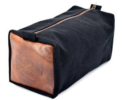 Water-Resistant Canvas/Premium Leather - Dopp Kit