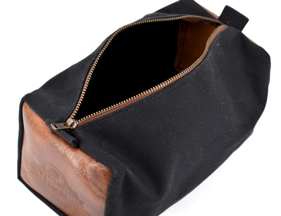 Water-Resistant Canvas/Premium Leather - Dopp Kit