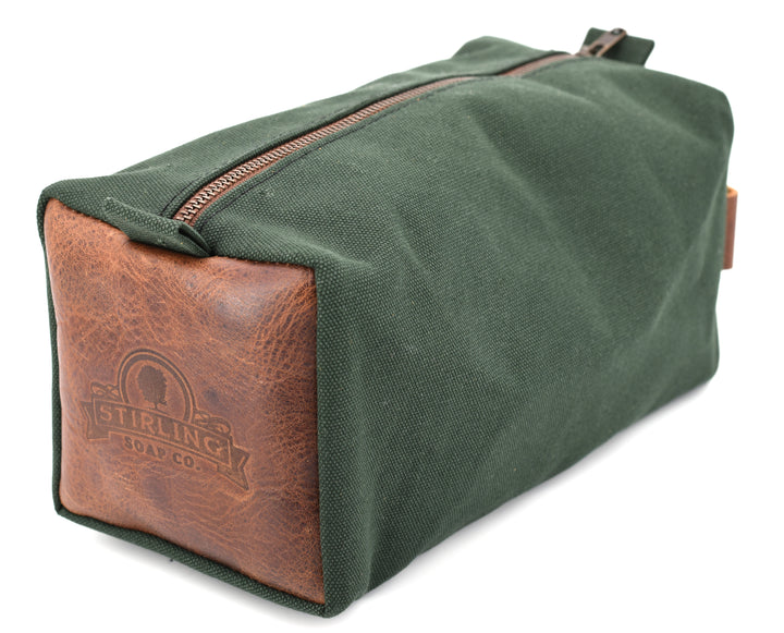 Water-Resistant Canvas/Premium Leather - Dopp Kit