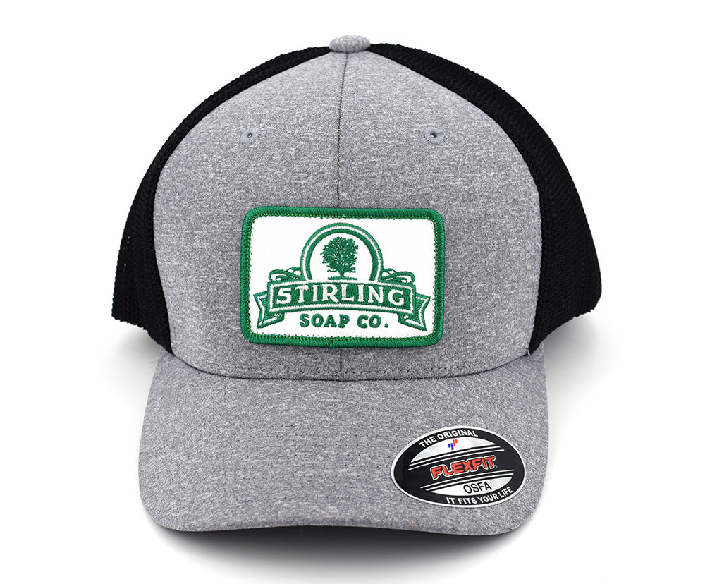 Flexfit Fitted Trucker Hat - Heather/Black