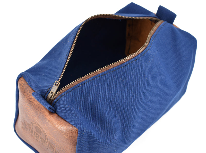 Water-Resistant Canvas/Premium Leather - Dopp Kit