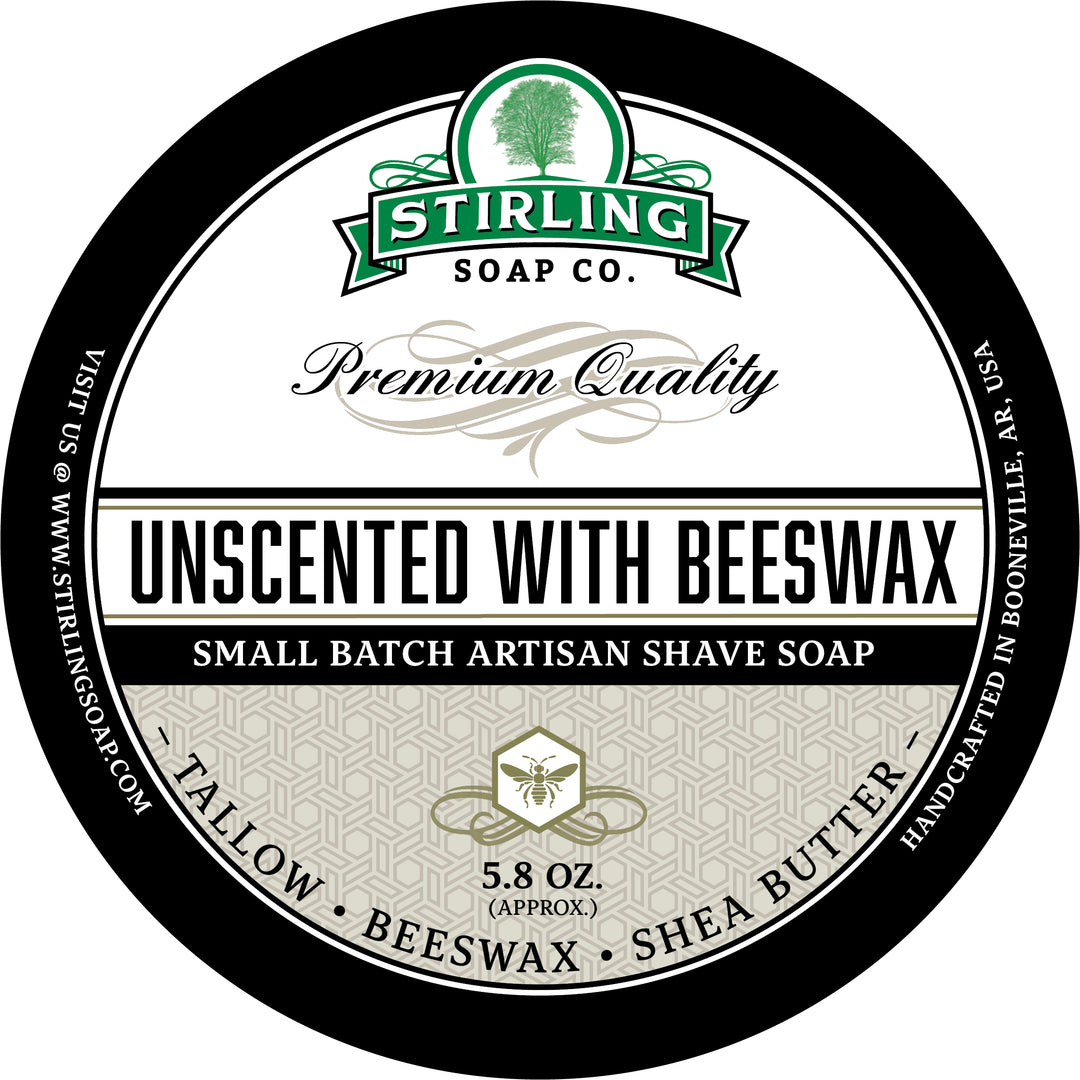 Unscented with Beeswax - Shave Soap